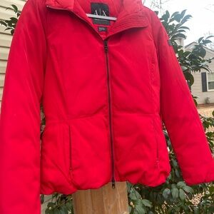 Armani Exchange Vibrant Red Puffer Jacket